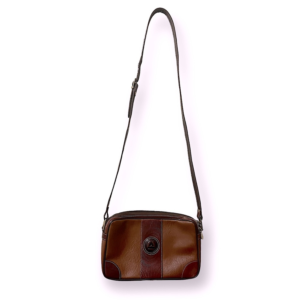 Vintage Andantini Moda Italia Leather Crossbody Purse with Adjustable Strap
